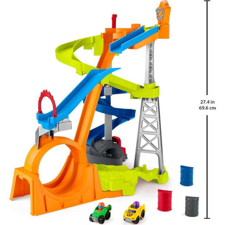 Variety Distributors - Wholesale Toy Set - Kids - Little People Hot Wheels Spiral Stunt Speedway Playset3