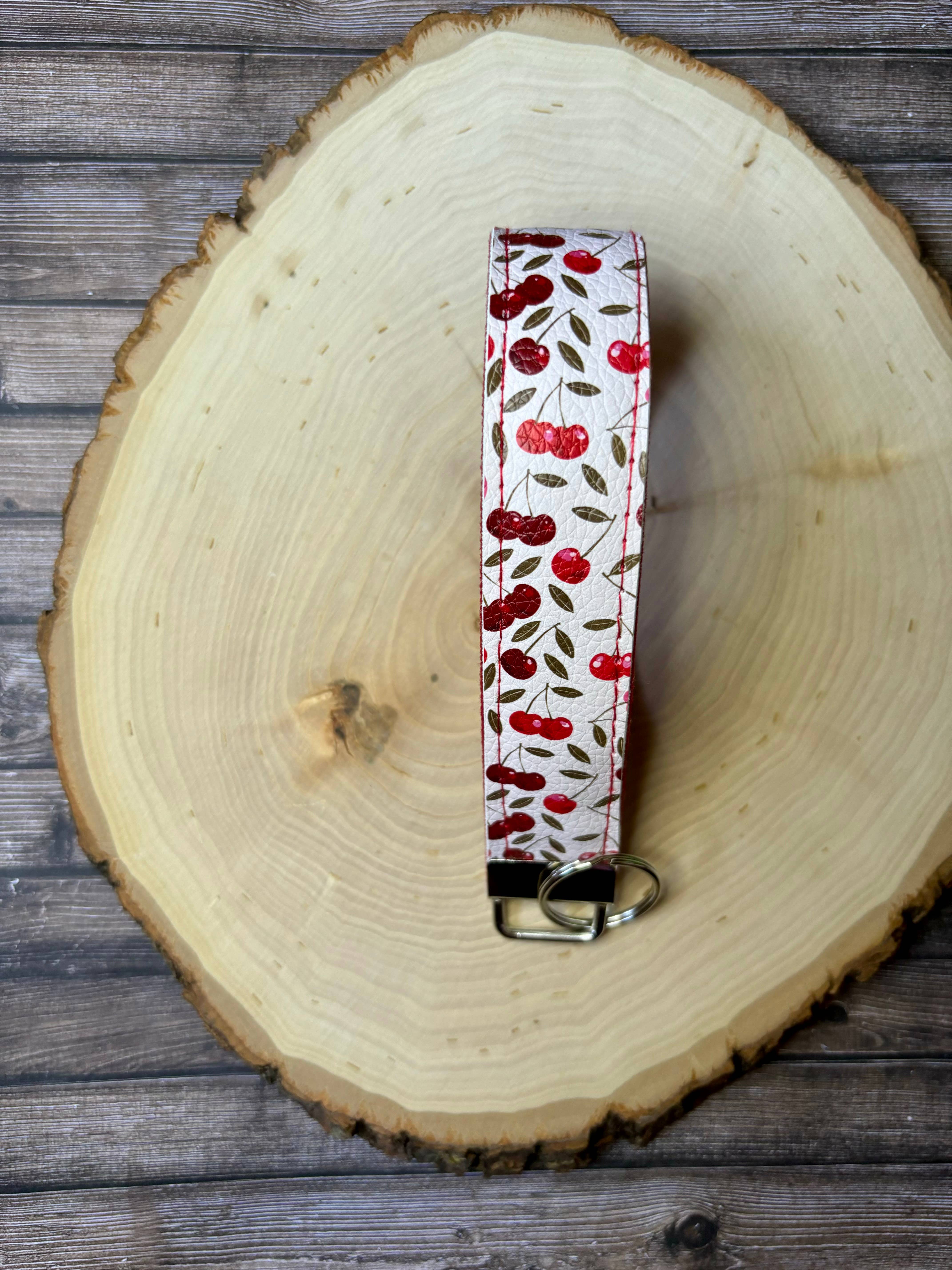 South Coast Sewn - Wholesale Keychain - Women's - Cherry Wristlet Keychain3