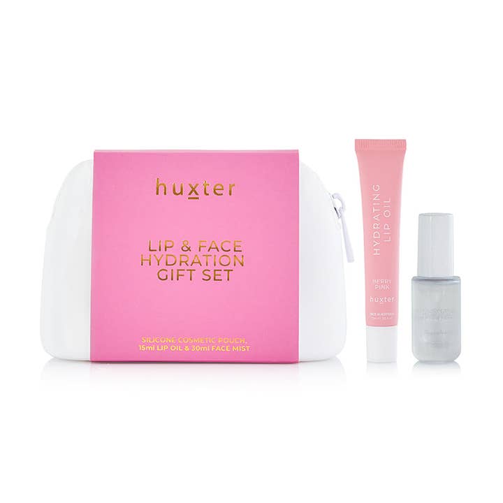 Set de Regalo Hidratante para Labios y Rostro - Rosa Baya para venta al por mayor de Huxter