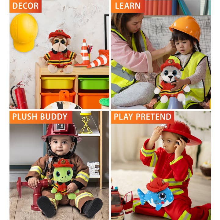 Cota Global - Wholesale Stuffed/Plush Toy - Kids & Baby - Plush Dress-Up - Fireman Small2