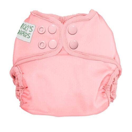 Nicki's Diapers Snap Cover - Grapefruit - NB for wholesale by Nicki's Diapers (Planetwise Wholesale)