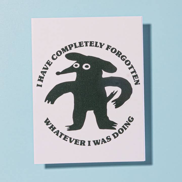 Sara McCandless Illustration - Wholesale Everyday Greeting Card - Completely Forgotten A2 Blank Card With Envelope0