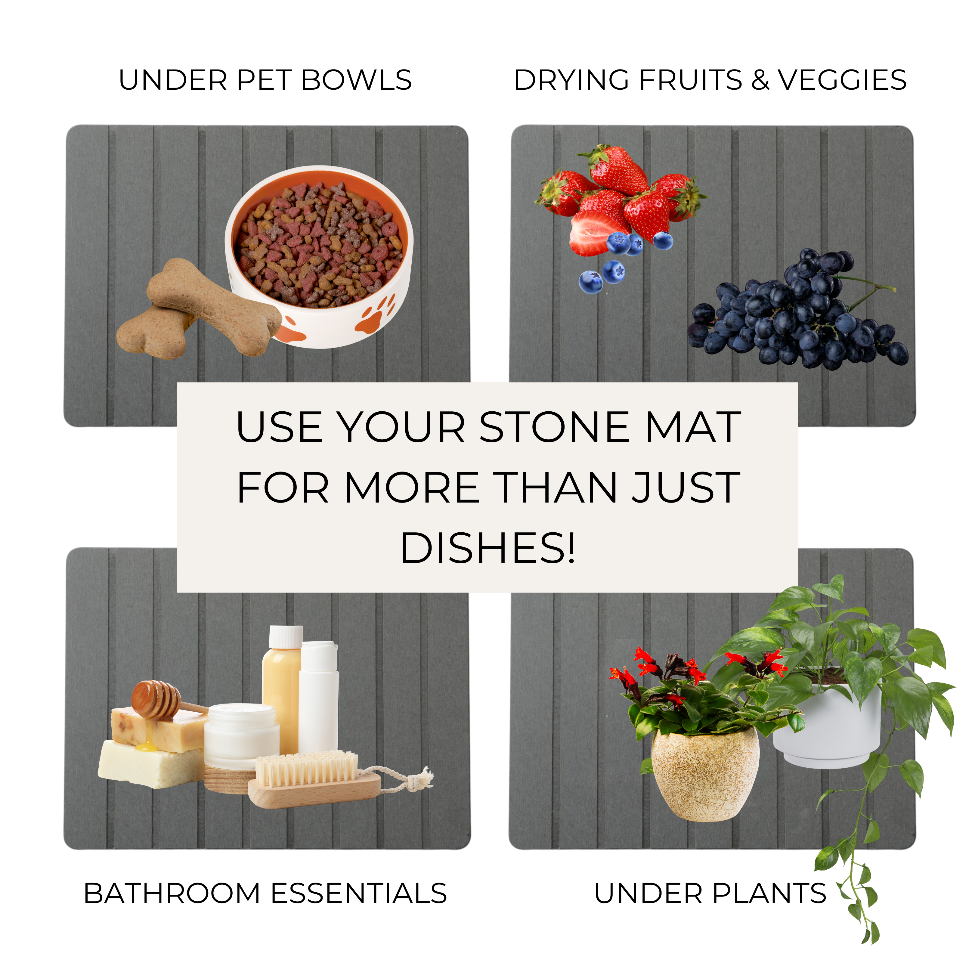 The Brandt Haus - Wholesale Dish Drying Mat/Rack - Quick Drying Diatomaceous Earth Dish Mat5