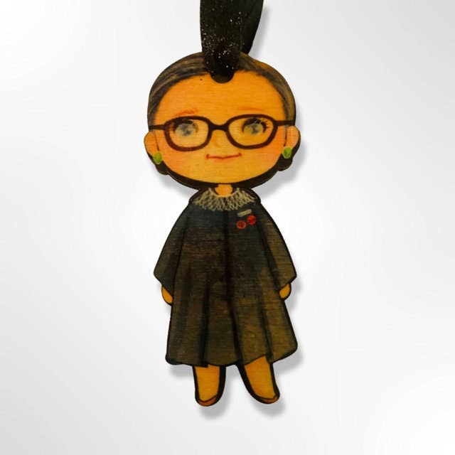 Ornamento o Segnalibro Ruth Bader Ginsburg per la vendita all'ingrosso da parte di Eichendesign