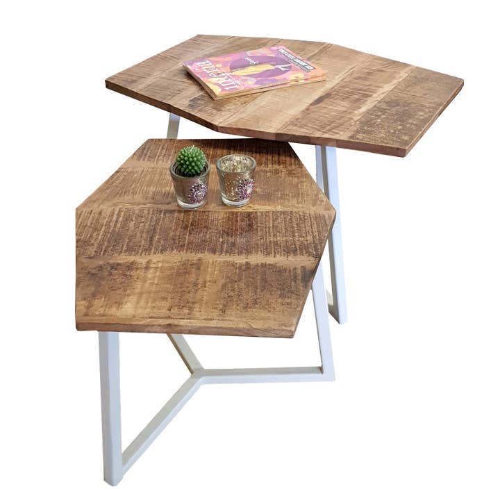 Sætbord 2-delt sæt sofabord (6 stykker) 1 palle stue for engroshandel hos Voglrieder