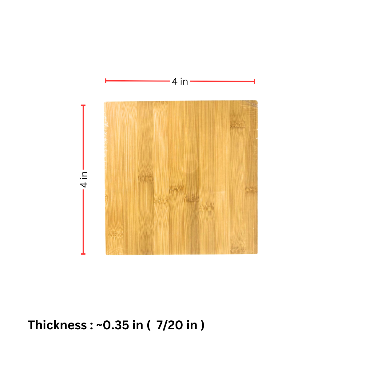 INVISION - Wholesale Coasters - 72pc Bulk 4" Bamboo Coasters – Blank for Custom Engraving17