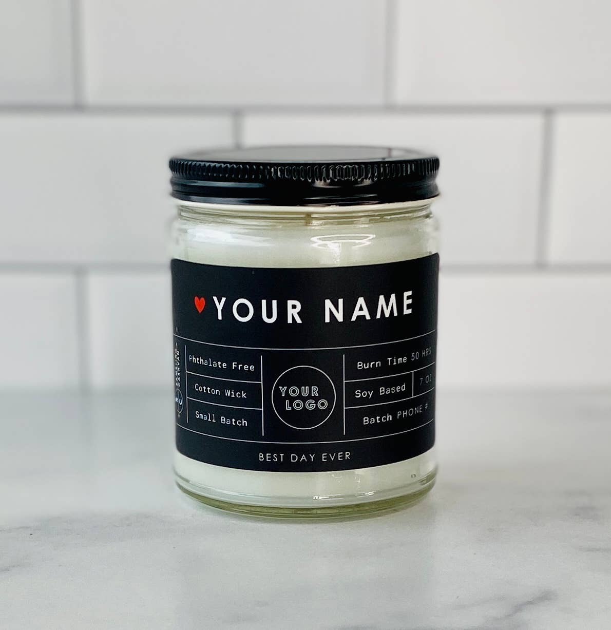 Rambling Caravan - Venta al por mayor Velas en tarros - Su nombre: su logotipo Vela de pedido personalizado4