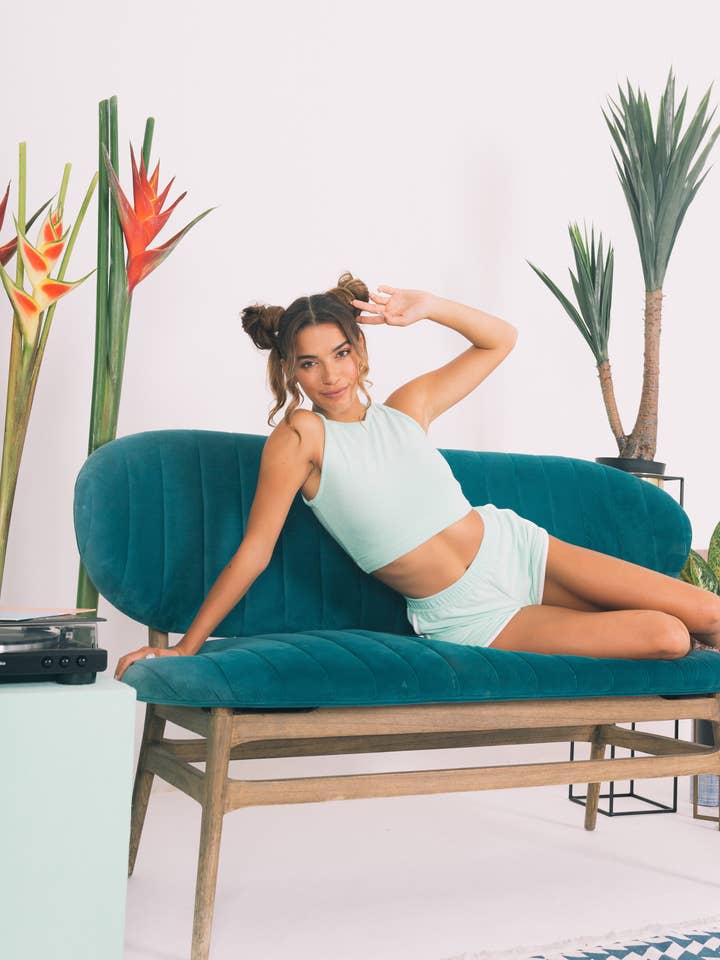 Terry Cloth Halter Top for wholesale by Afterlight Leisure