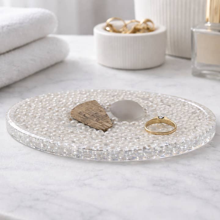 PRISM+EMBER Perle + Géode Plat Rond pour la vente par Perennial LA