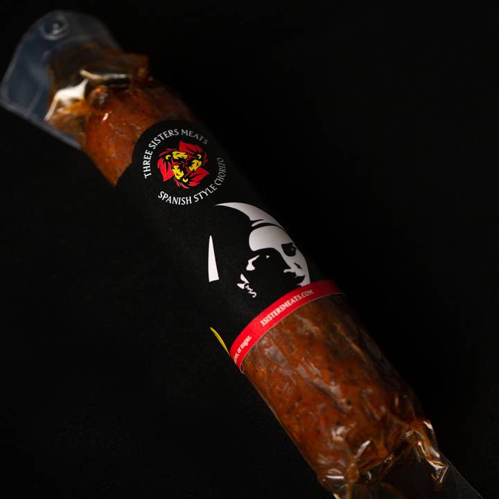 Three Sisters Artisanal Meats - Vente Salamis - Liens chorizo séchés à sec de 6 oz - Caisse de 122