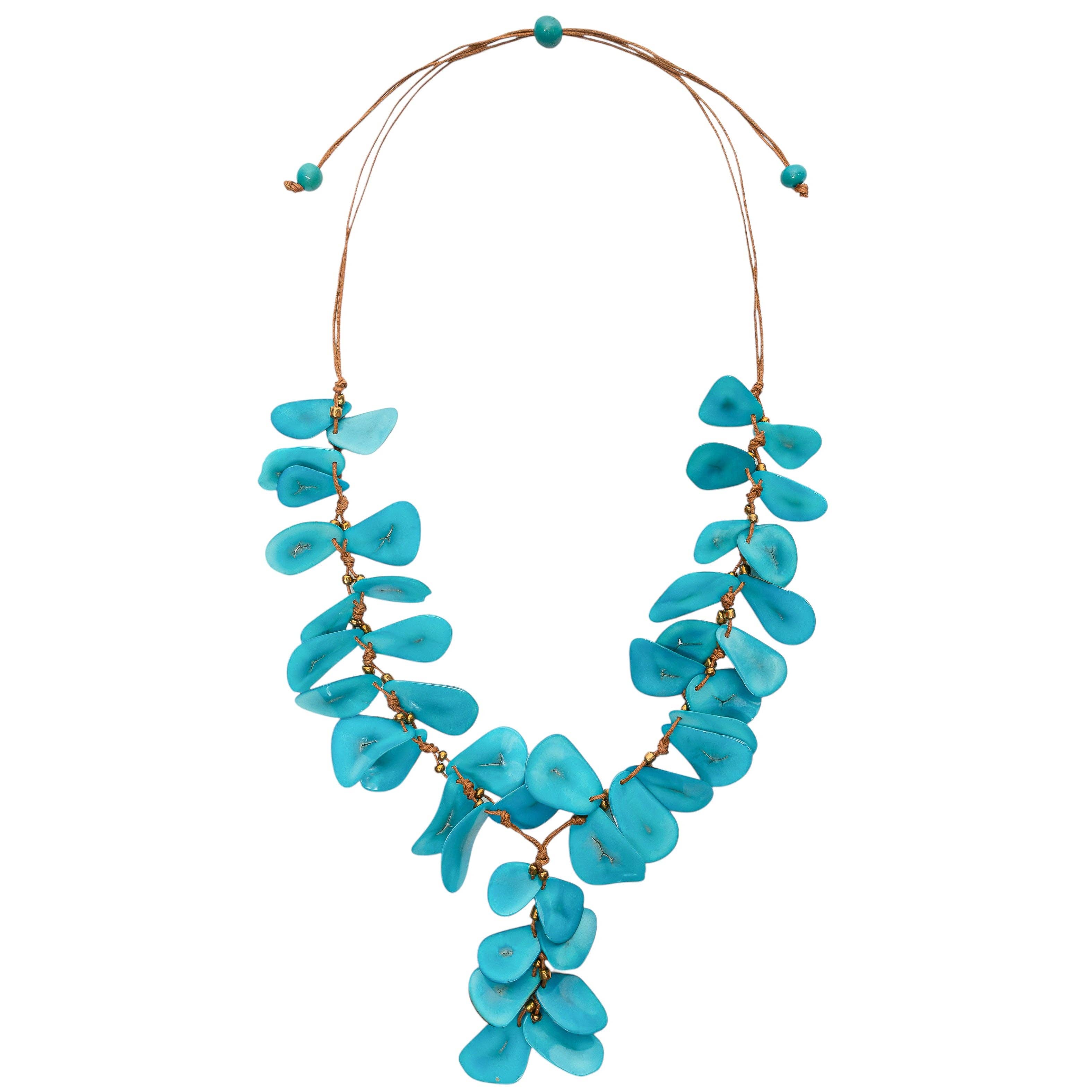 Organic Tagua Jewelry - Vente Colliers plastrons - Collier Sienne13