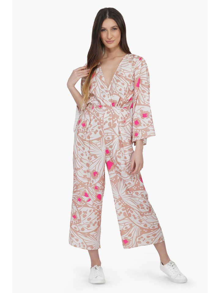 America & Beyond – wholesale Jumpsuit - Dam – Misty Rose Butterfly Jumpsuit