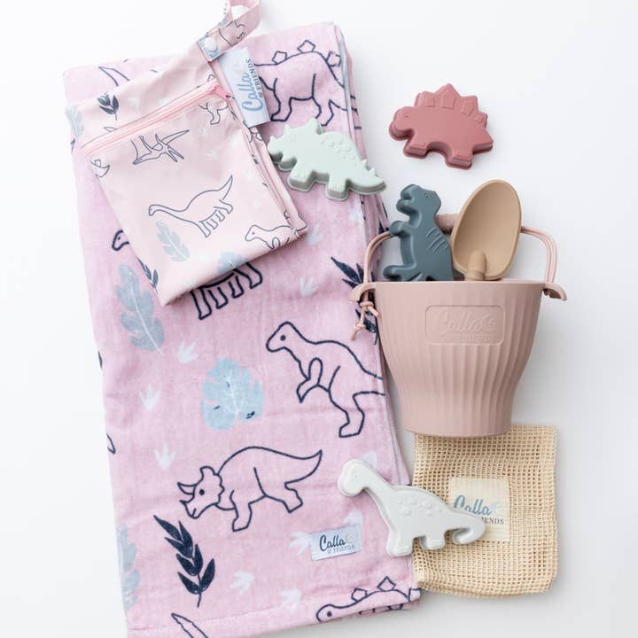 Calla & Friends - Wholesale Beach/Pool Toy - Kids & Baby - Ainsley's Dino Silicone Beach Toy Set