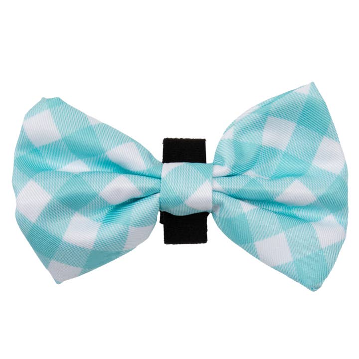 DOG BOW TIE | Peppermint Gingham for wholesale by Big and Little Dogs