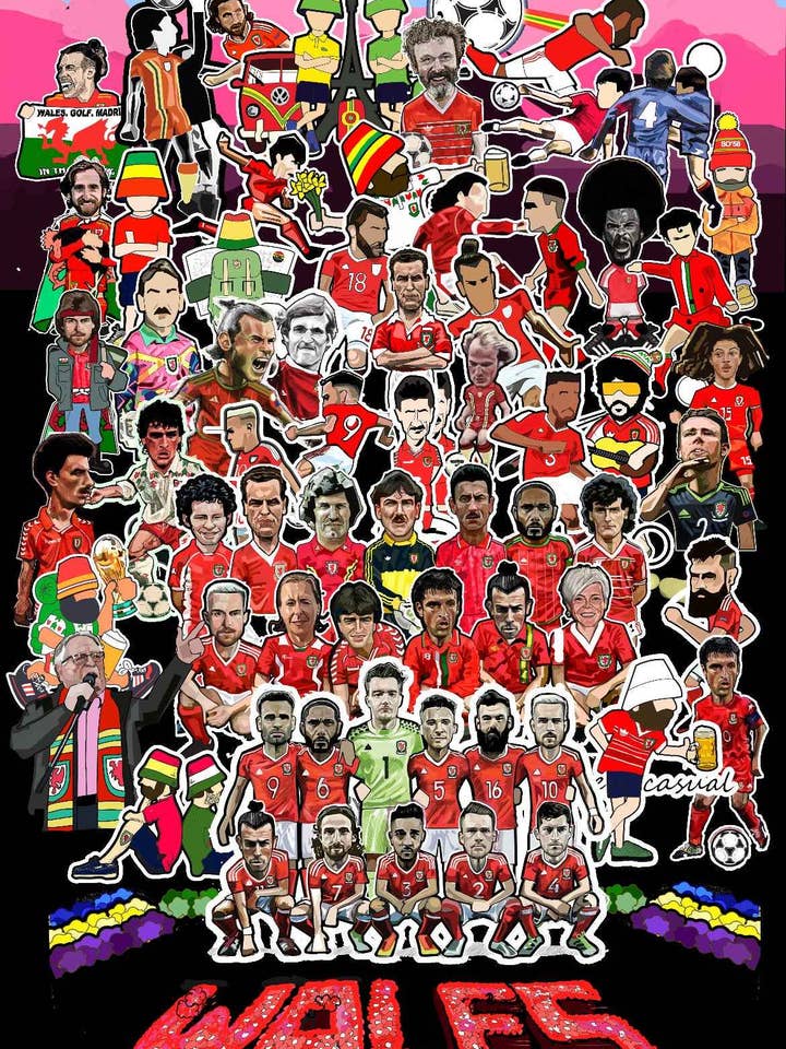 Wales Inspired Sgt Paper.....print for wholesale by A Guy Called Minty LTD