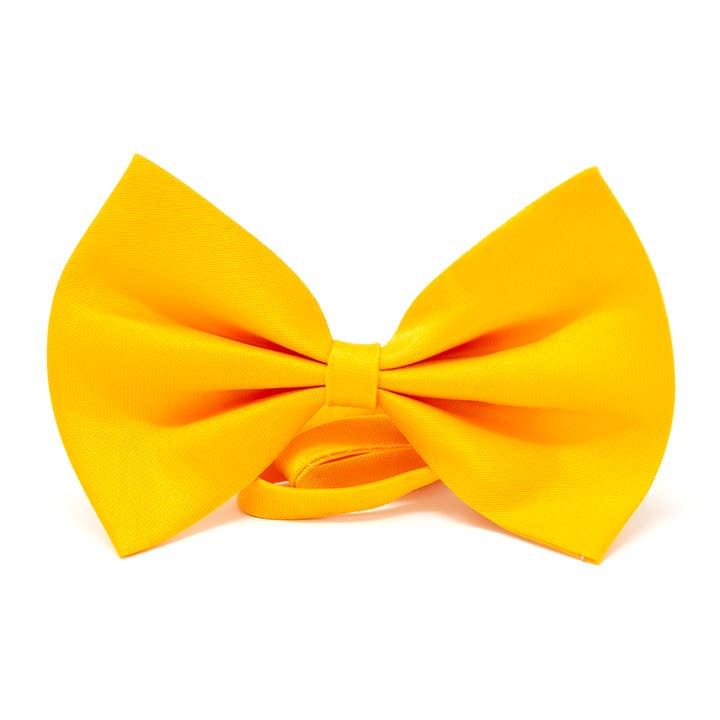 Gravata borboleta de cetim amarelo/dourado por atacado de Hounds of Eden