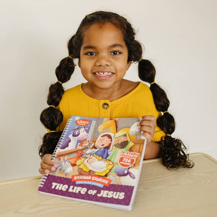 KangaToys - Wholesale Early Reader Book (6-8) - The Life of Jesus Sticker Stories from the New Testament1