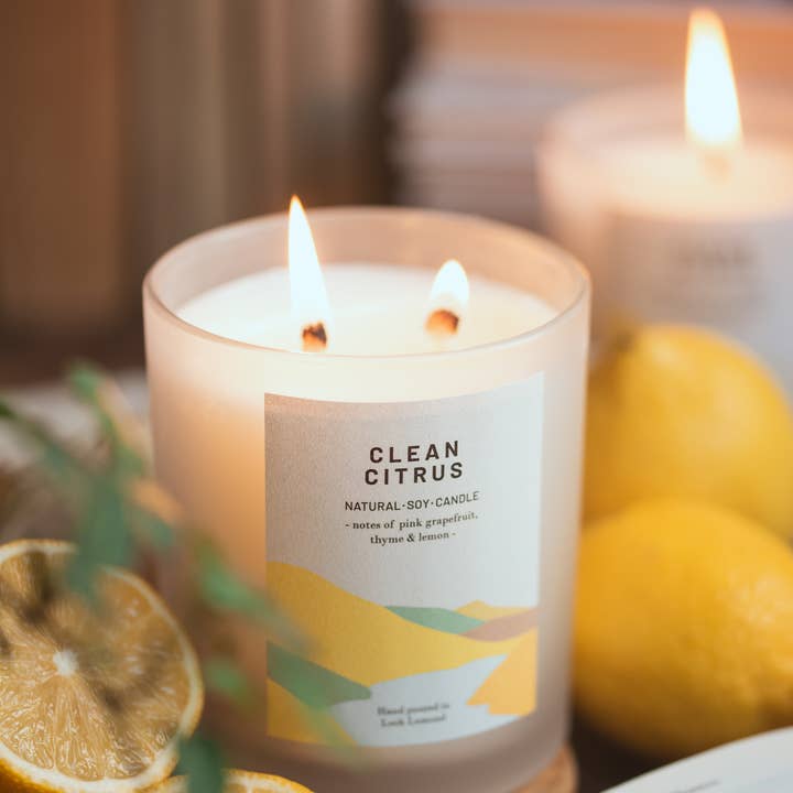 Ocoee House - Wholesale Jar/Filled Candle - Clean Citrus, Organic & Vegan Scented Candle | Ocoee House
