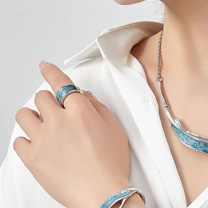 BELLE MISS - Wholesale Band/Stacked Ring - Aouane elastic ring4