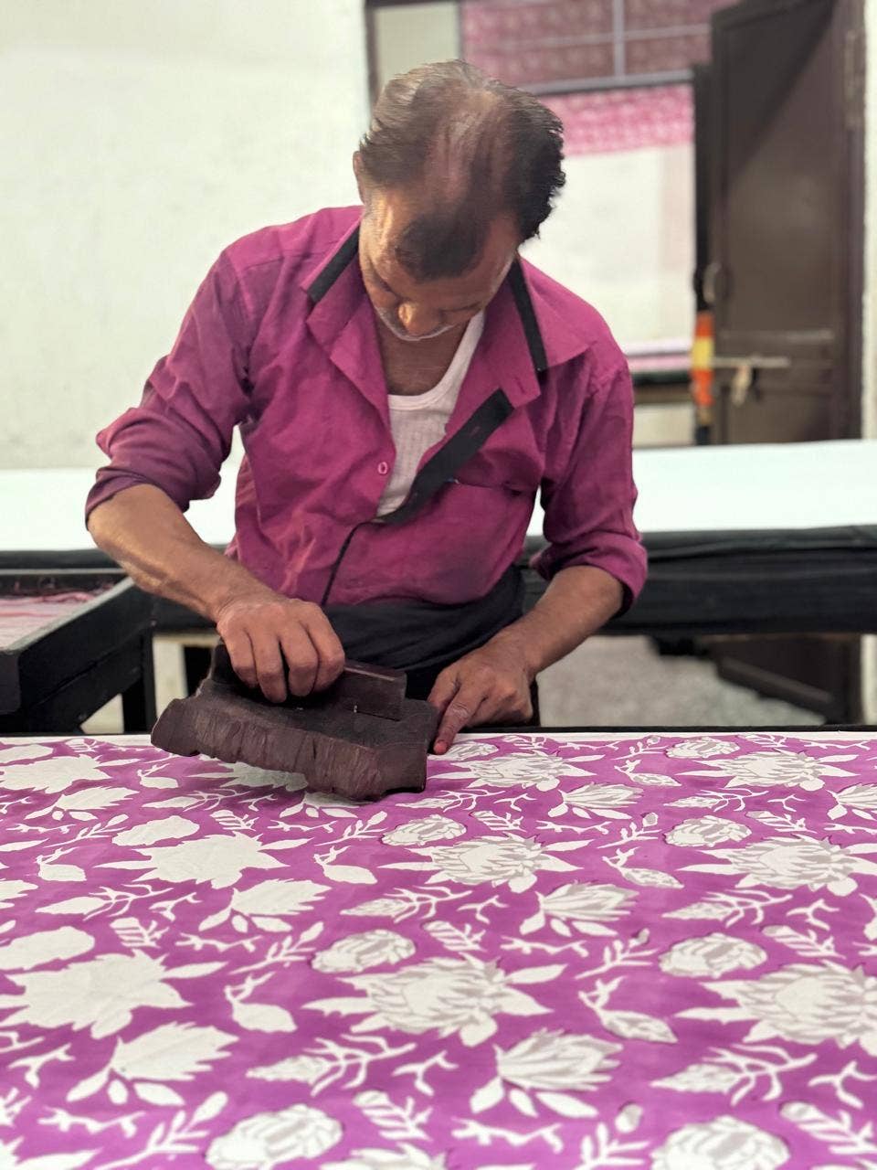 Annahmol - Wholesale Quilt - Kids & Baby - Wood Block Print Reversible Cotton Baby Blanket38