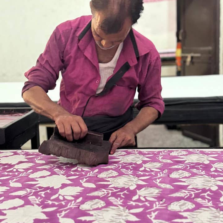 Annahmol - Wholesale Quilt - Kids & Baby - Wood Block Print Reversible Cotton Baby Blanket38