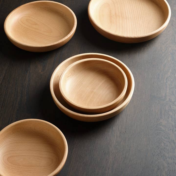 JBrody & Co. USA - Wholesale Serve Bowl - Beech Shallow Bowl - Wood Salad or Fruit Bowl2