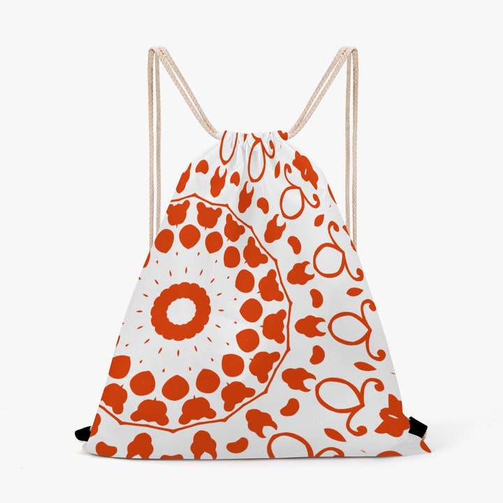 Ivy Dot Drawstring Backpack for wholesale by Alma