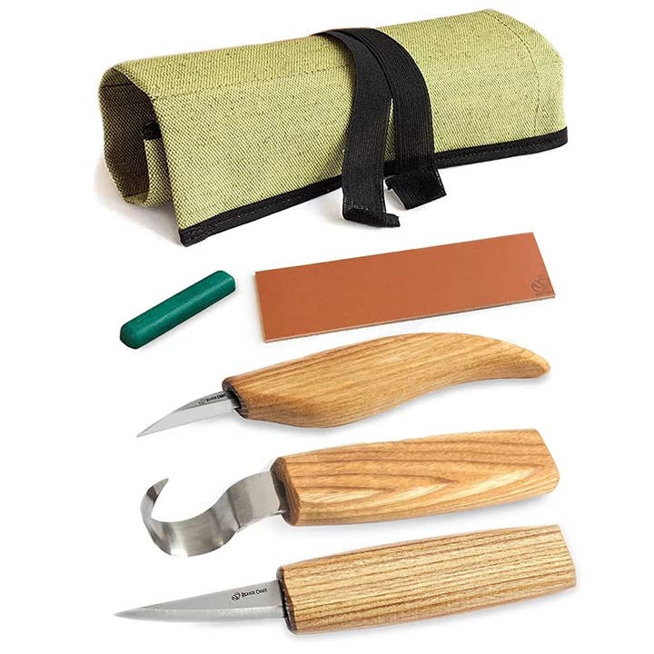 BeaverCraft - Wholesale Tool Set - S17 - Extended Spoon and Whittle Knife Set