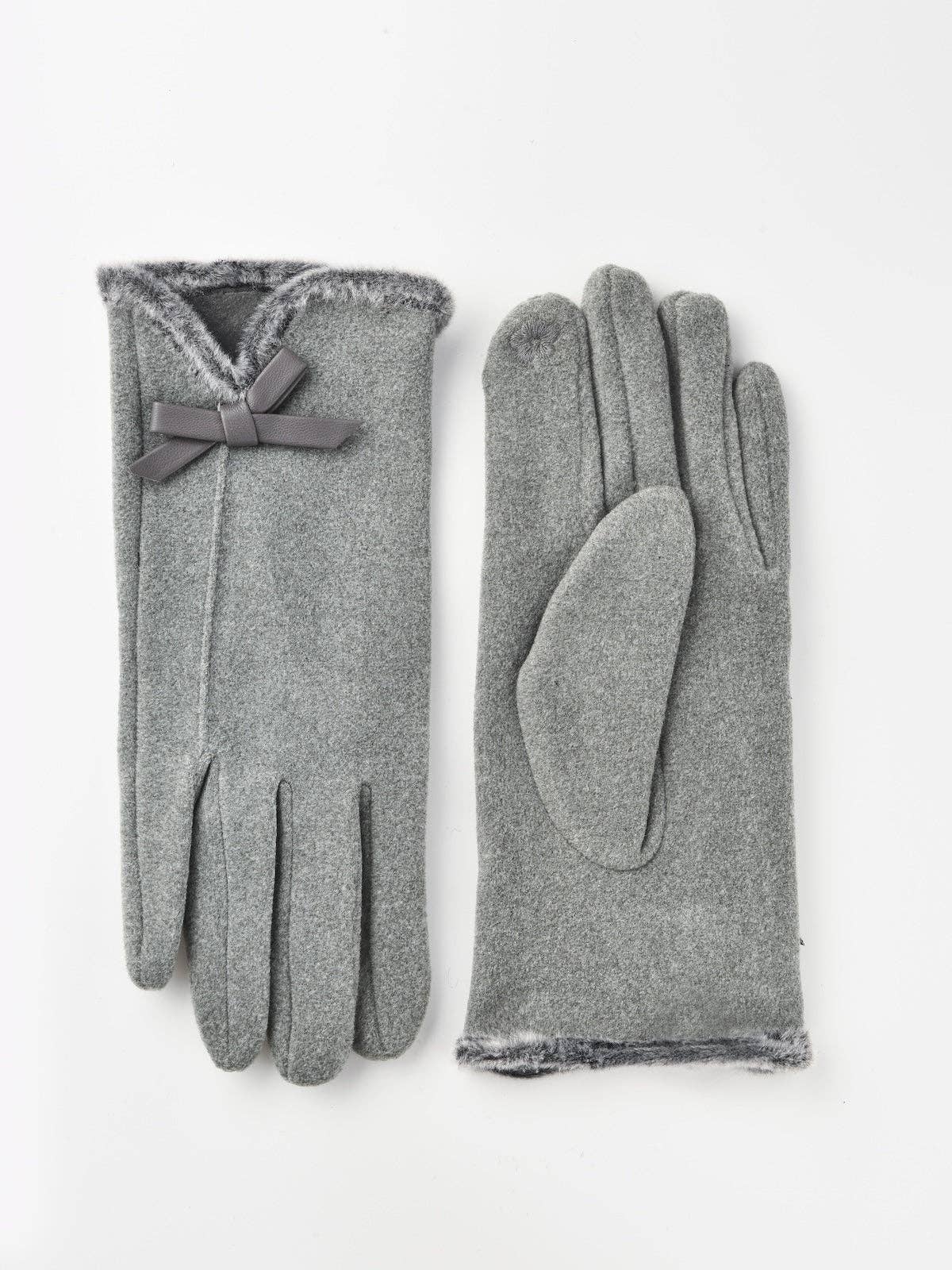 Funkyrel® Atzbranding Limited – wholesale Gloves – Women's – Gloving - Women's Winter Touchscreen Gloves with bow1