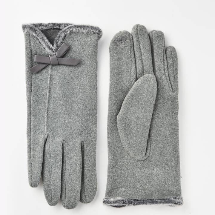 Funkyrel® Atzbranding Limited – wholesale Gloves – Women's – Gloving - Women's Winter Touchscreen Gloves with bow1