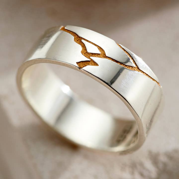 Kintsugi-ring för wholesale av Posh Totty Designs