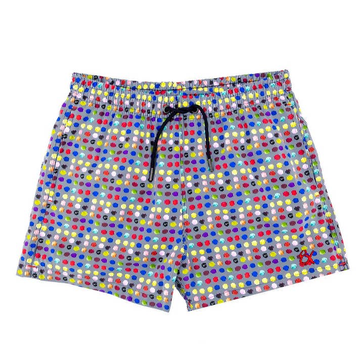 Dot and Cross Swim Trunks for wholesale by EIGHT X