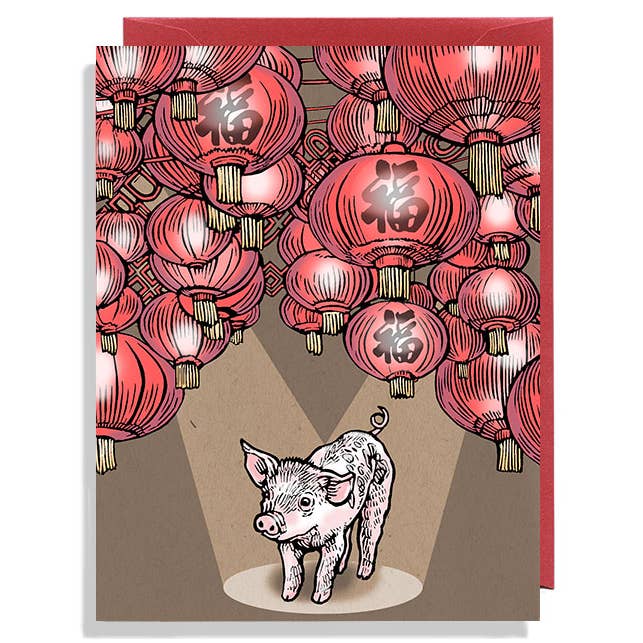 Year of the Pig - Chinese New Year - SQ8403832 for wholesale by Daniel Joseph Durkin Illustrations