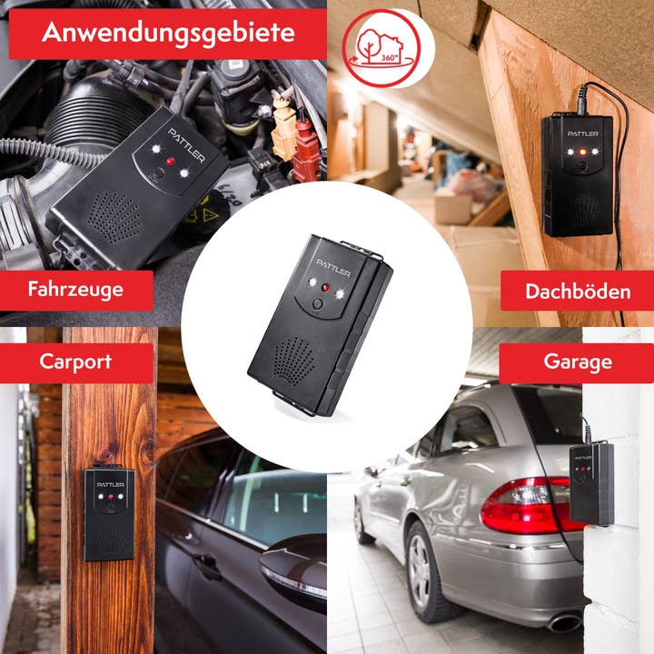 PATTLER® - Venta al por mayor Adornos/decoración de exteriores - Ahuyentador de martas multiusos para el hogar, el jardín, el coche o el invierno2