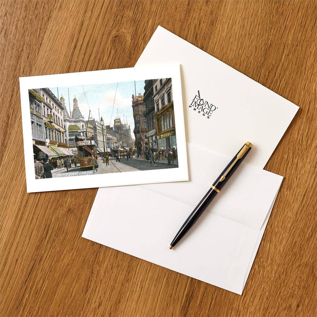 Found Image Press - Wholesale Stationery/Notecard Set - Greeting Card EN-156 Church Street, Liverpool, England1