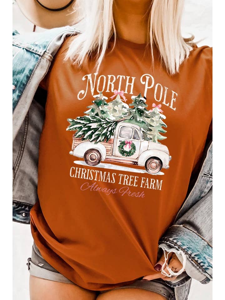 COLORBEAR - Wholesale T-Shirt (Graphic) - Women's - North Pole Christmas Graphic Tee7