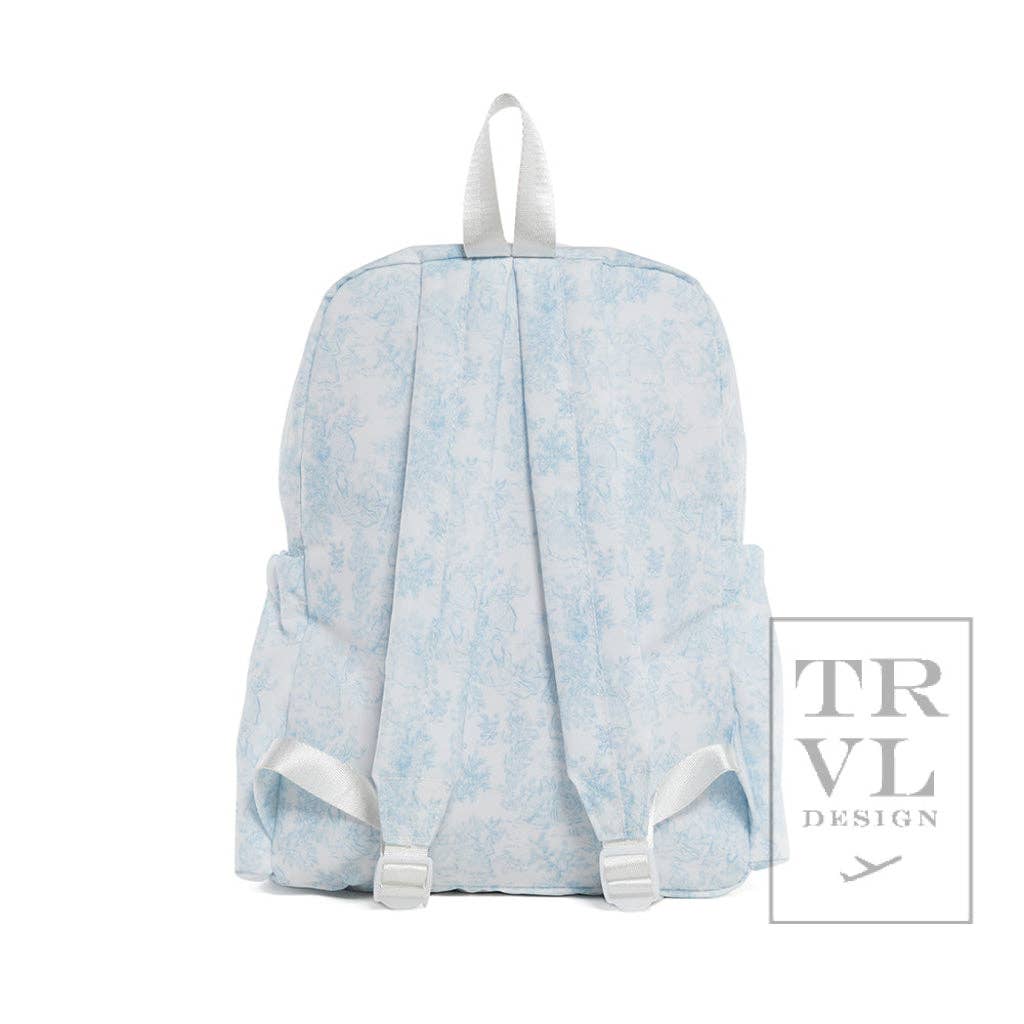 TRVL Design - Wholesale Backpack - Women's - Backpacker - Backpack Bunny Toile Blue2
