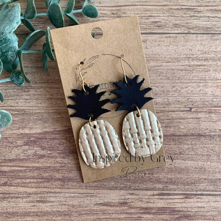 Pineapple - Black/Platinum for wholesale by Inspired by Grey Designs