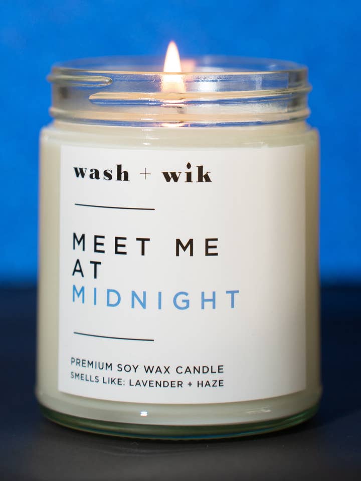 Incontrami a Mezzanotte - Candela di Soia - Taylor Swift per la vendita all'ingrosso da parte di Wash and Wik