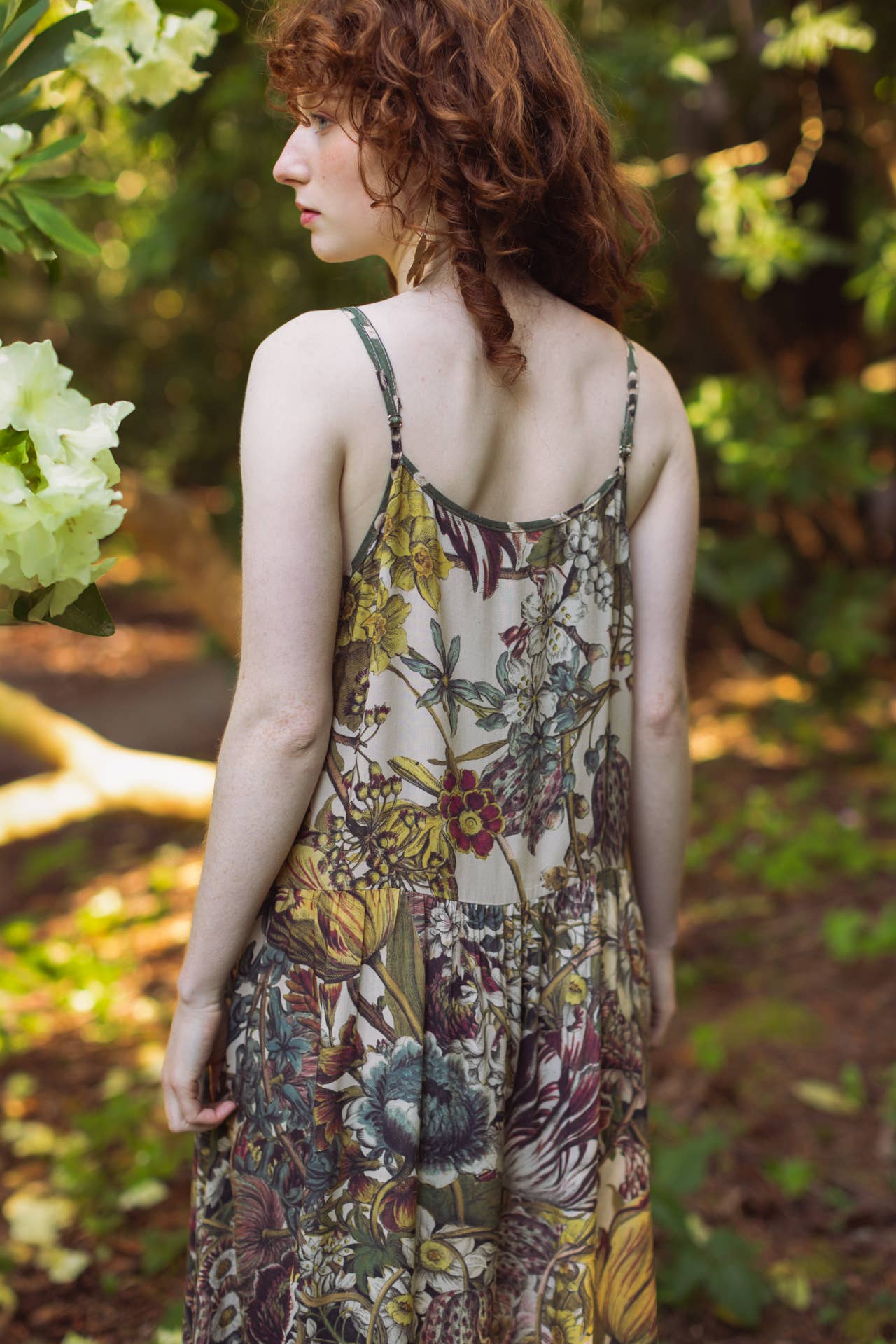 Market of Stars (USA) - Wholesale Dress - Women's - Love Grows Wild Bohéme Long Maxi Slip Dress w/ Bees Floral3