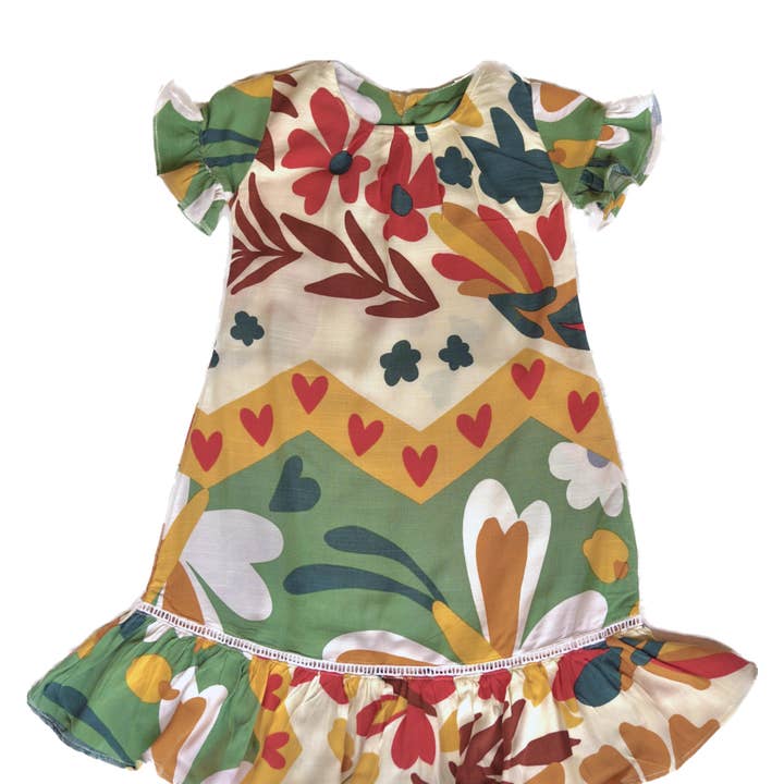 Evelyn Floral Delight Dress for wholesale by Maison Sunny