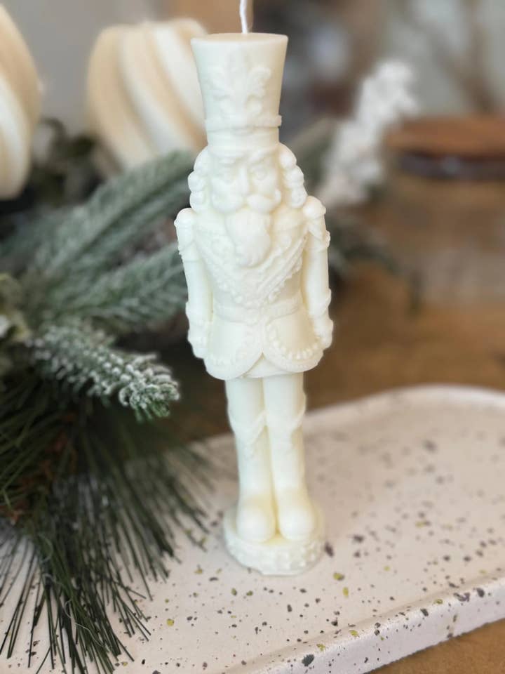 Soy wax nutcracker candle for wholesale by IrinisCandles