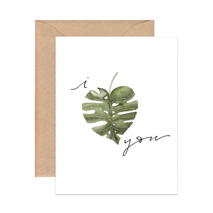 „Monstera Love“ -Karte für den Großhandel von Meadowlark & Company