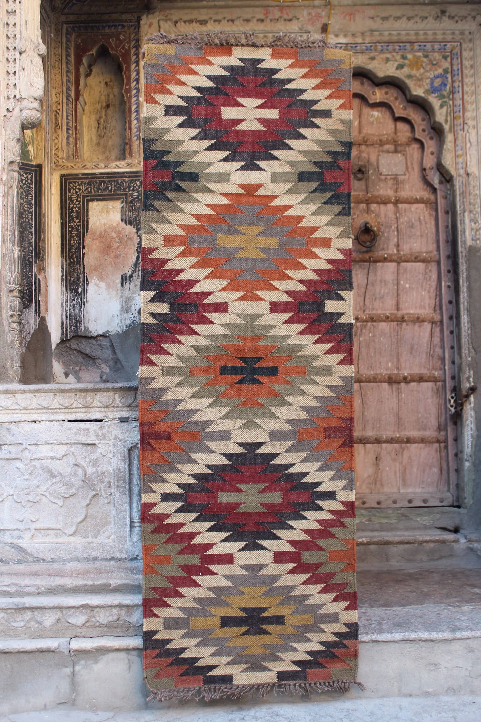 Rugs Boutique – Großhandel Läufer – 2 x 6 Fuß — Handgefertigter Kelim Teppich — Moringa1