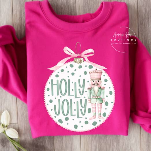 Trendy Chic Apparel LLC - Wholesale Graphic Sweatshirt - Women's - Holly Jolly Nutcracker Sweatshirts & T-Shirts 4