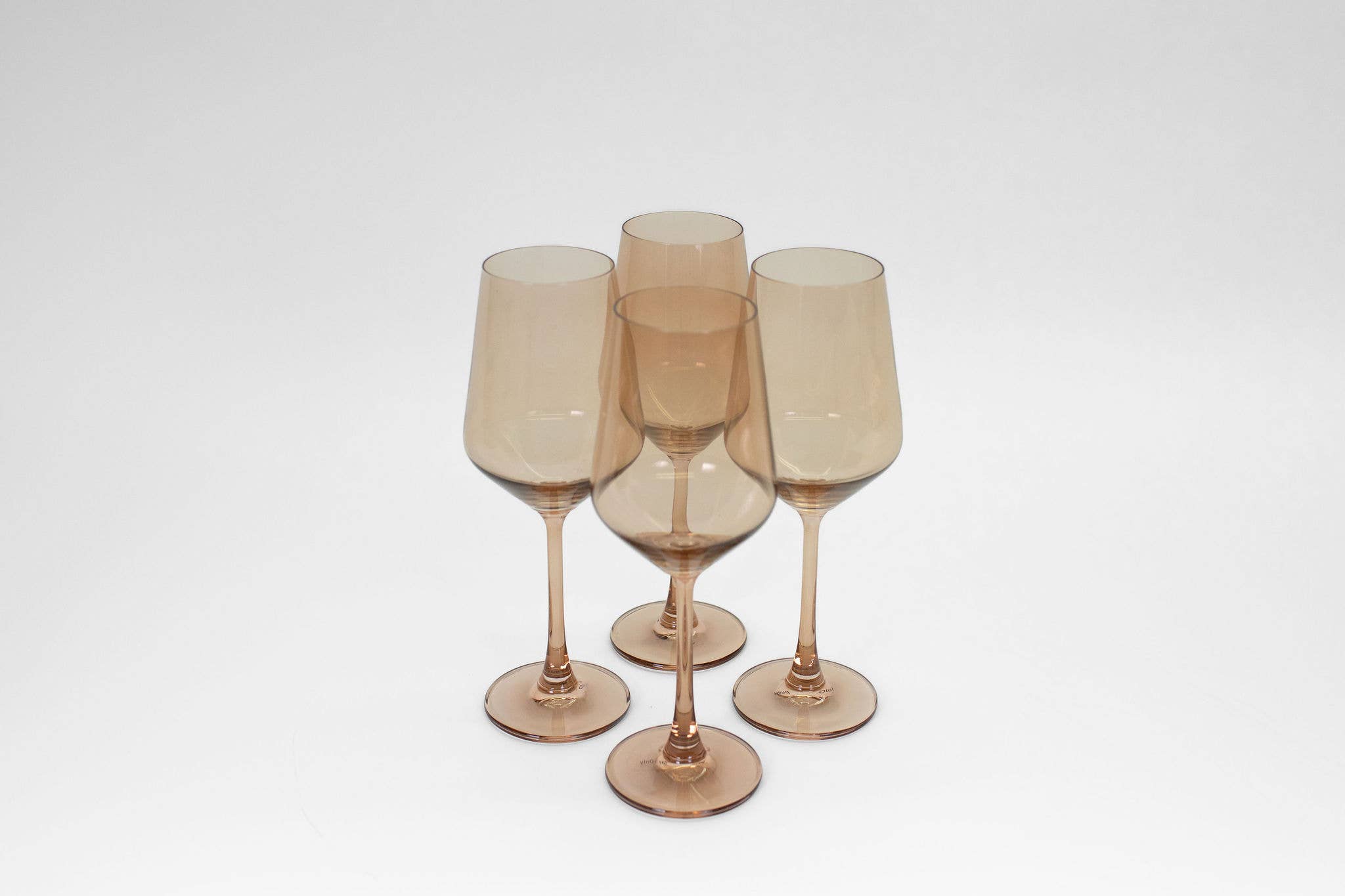 GlassHauseCo - Wholesale Wine Glass - Brown Sugar Colored Wine Glass2