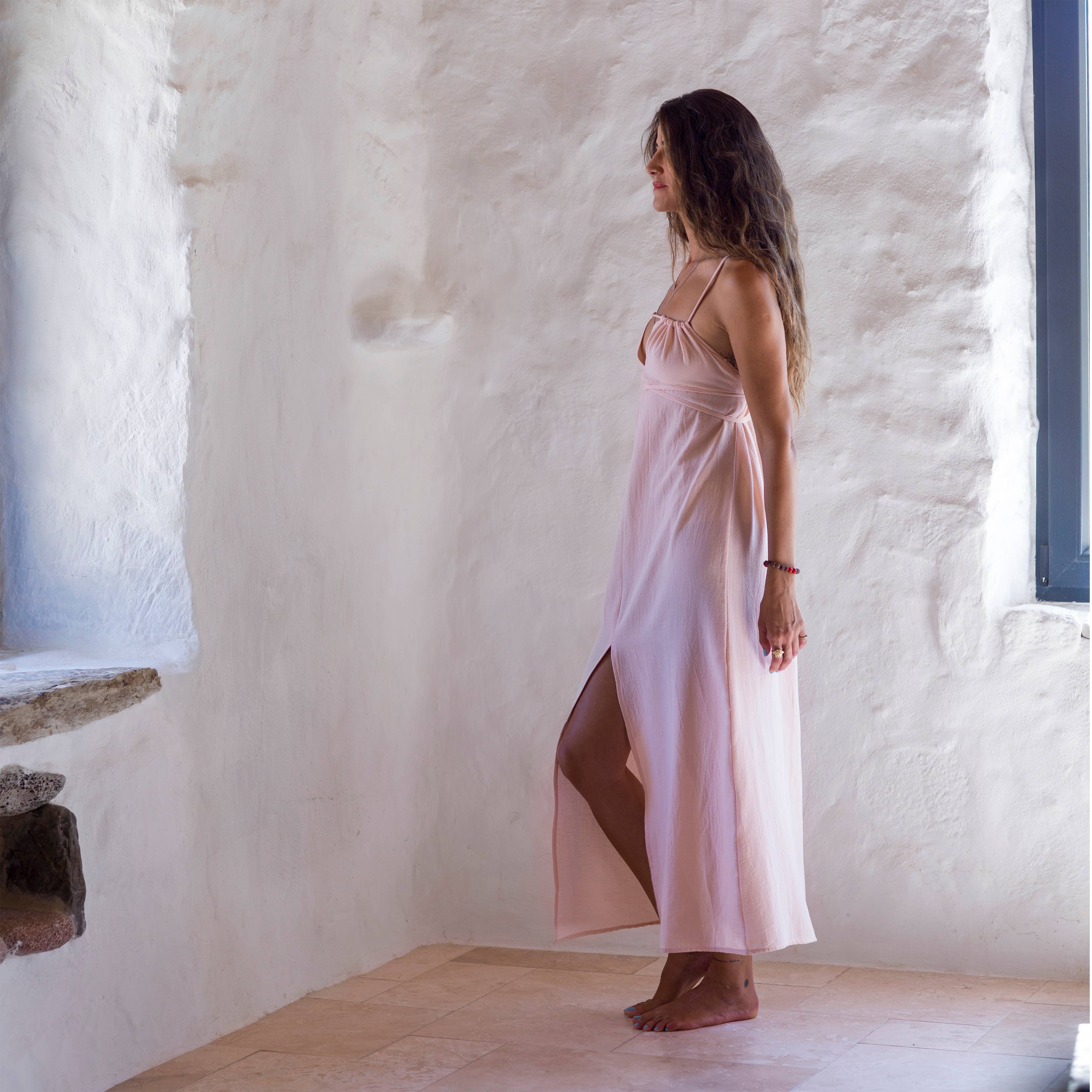 loom.ist – Großhandel Kleid – Damen – Sile Maxi-Kleid mit Schnürung41