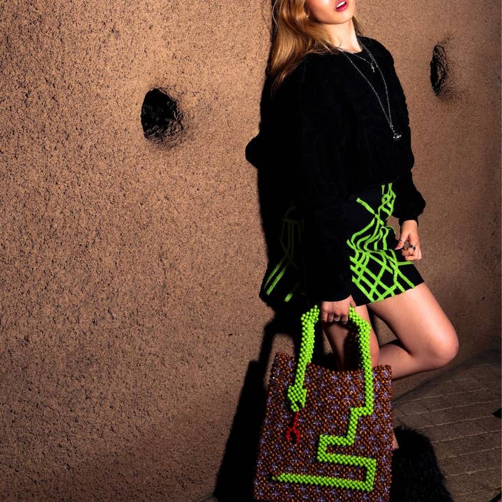 Pretty Snake - Wholesale Crossbody Bag - Women's - Beaded Snake Bag1