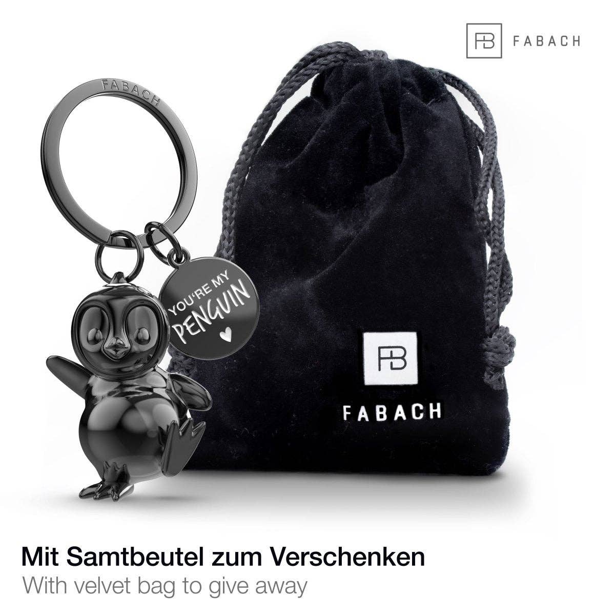 FABACH – Die Schlüsselanhänger-Schmiede - Wholesale Keychain - Unisex - “You're my penguin” penguin keychain “Breezy” with engraving - cute penguin lucky charm as a gift for partner4