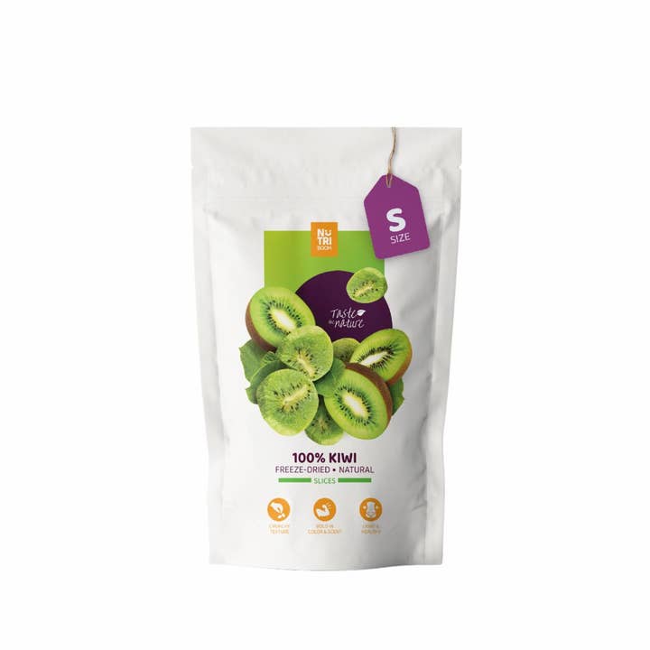 NutriBoom - Wholesale Dried/Dehydrated Fruit - Freeze Dried Kiwi: 20g and 35g packs